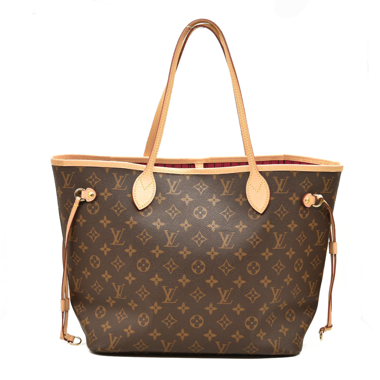 LOUIS VUITTON  Monogram Neverfull MM Fuchsia RFID