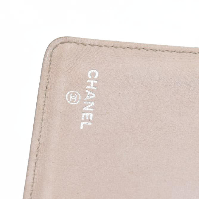 CHANEL CC Matelasse Leather Bifold Long Wallet