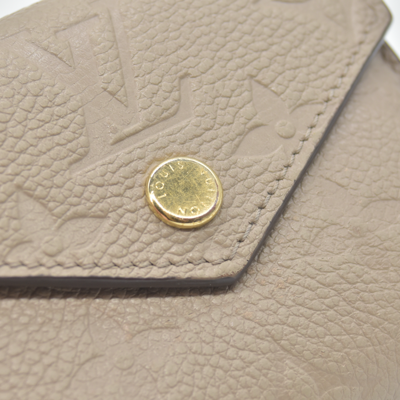 $795 RFID Louis Vuitton Monogram Empreinte Portefeuille Zoe Mini Wallet