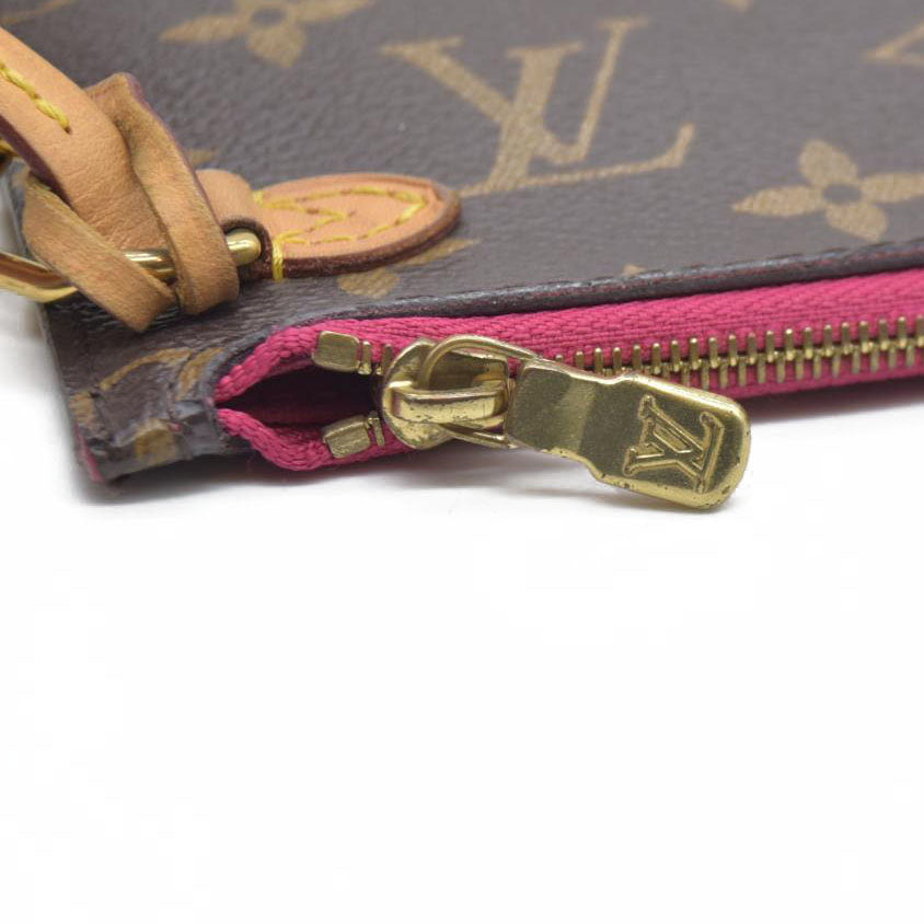 AUCTION $600 Louis Vuitton  Monogram Neverfull MM GM Pochette Pivoine CA3186