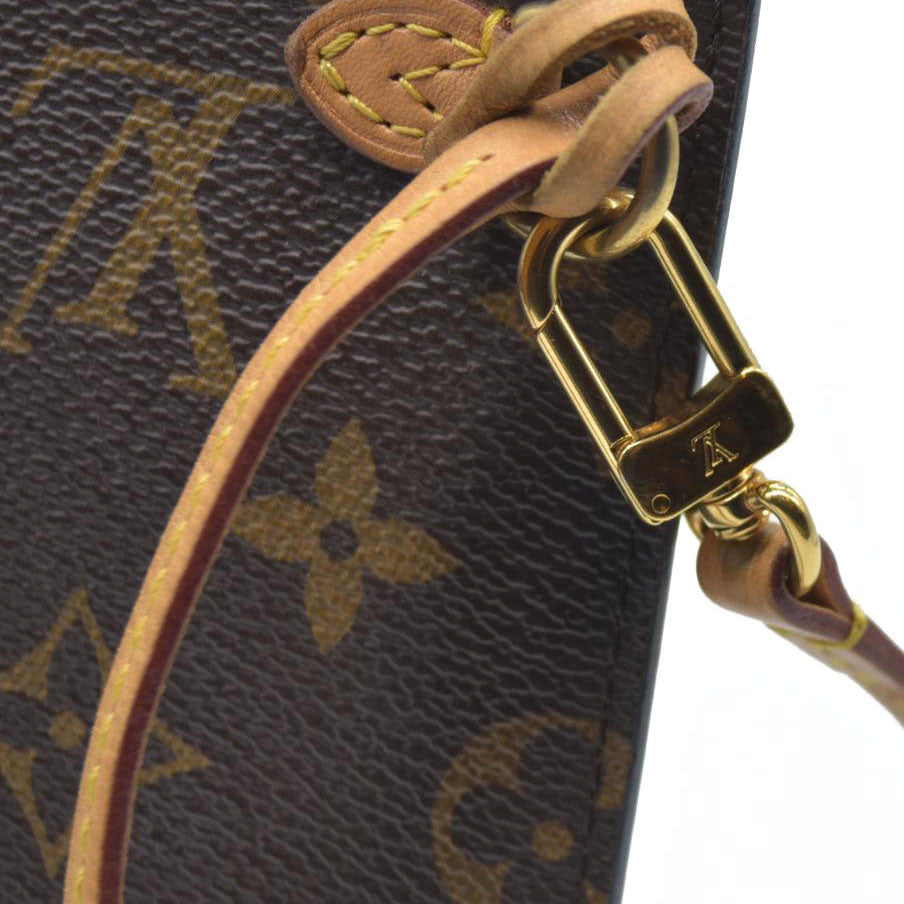 AUCTION $600 Louis Vuitton  Monogram Neverfull MM GM Pochette Pivoine CA3186