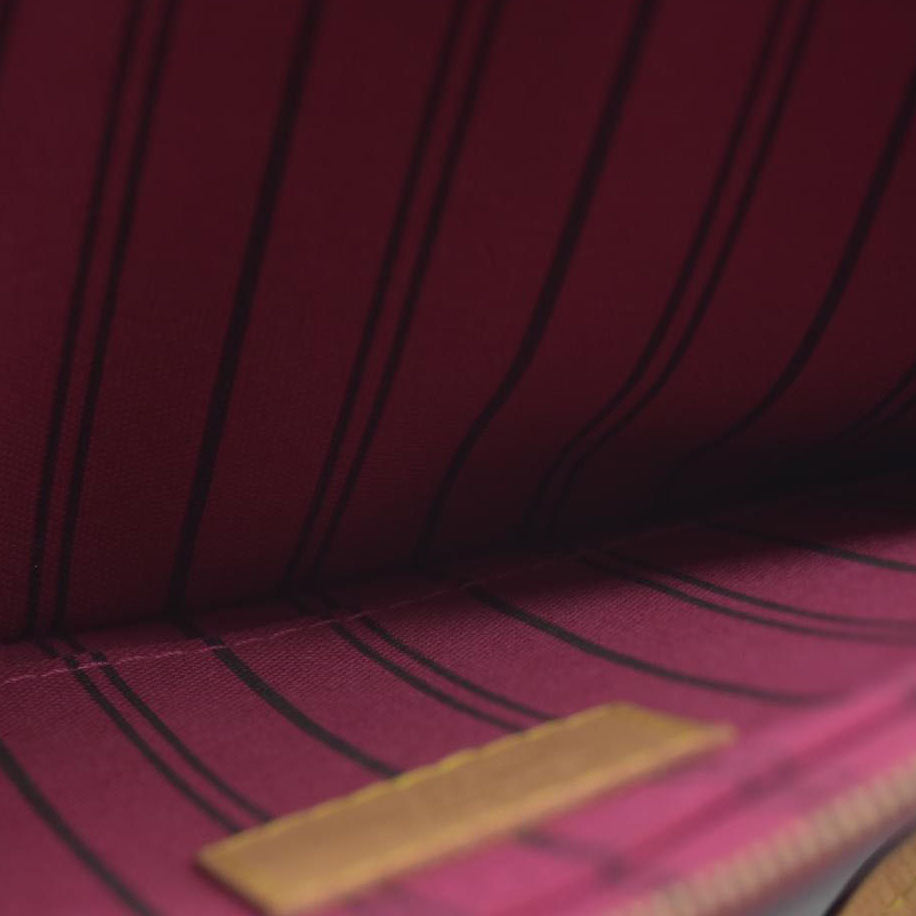 AUCTION $600 Louis Vuitton  Monogram Neverfull MM GM Pochette Pivoine CA3186