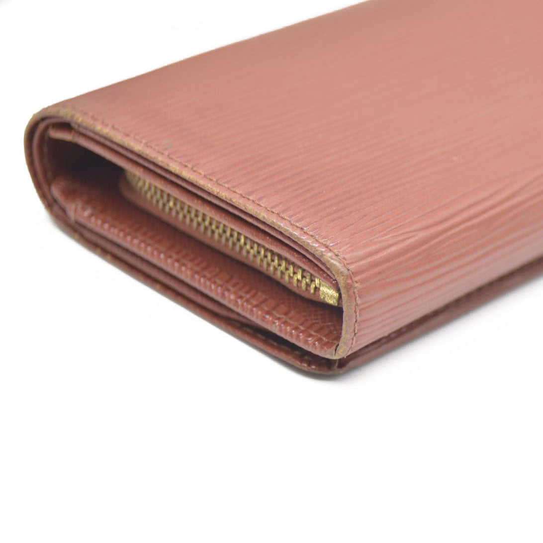 Louis Vuitton Epi Porte Monnaie Billets Tresor Leather Bifold Wallet MI0988