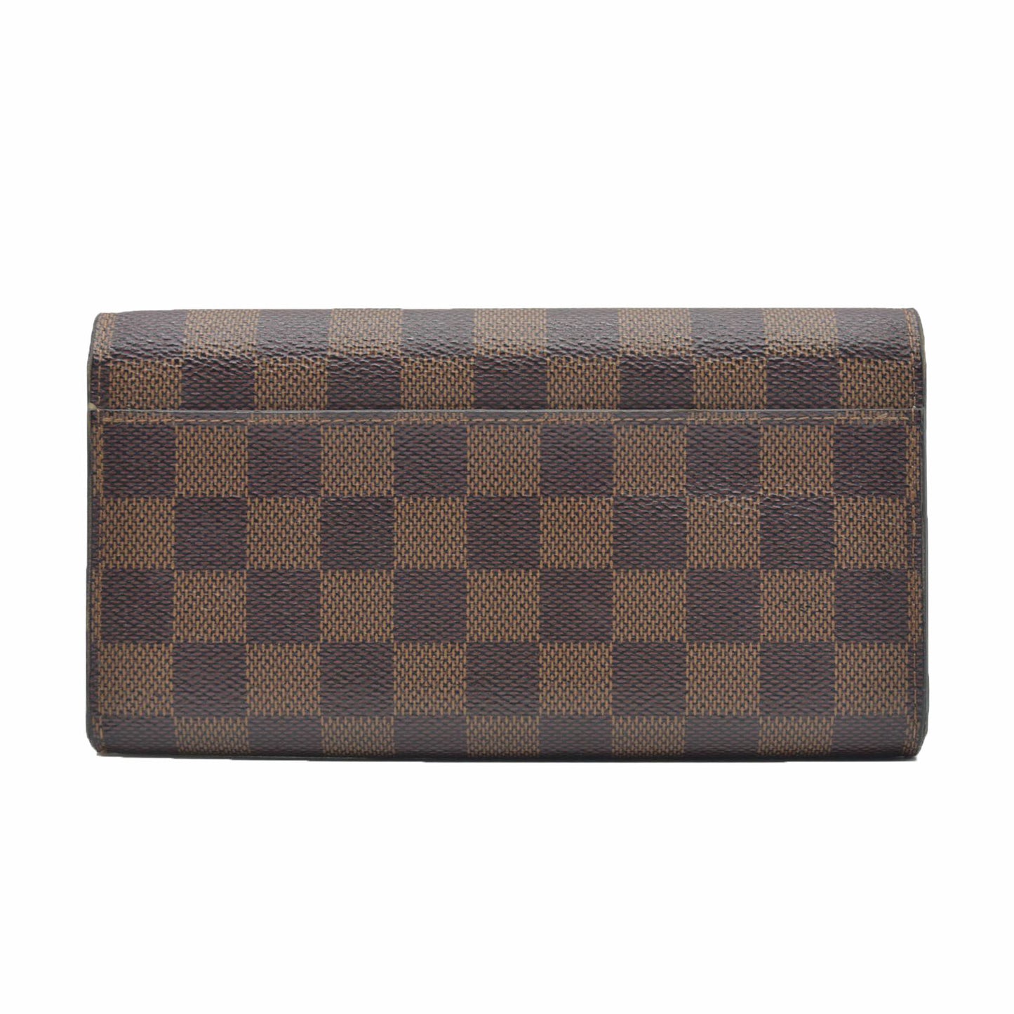 $775  LOUIS VUITTON Damier Ebene Portefeuille Sarah Long Wallet CA0270