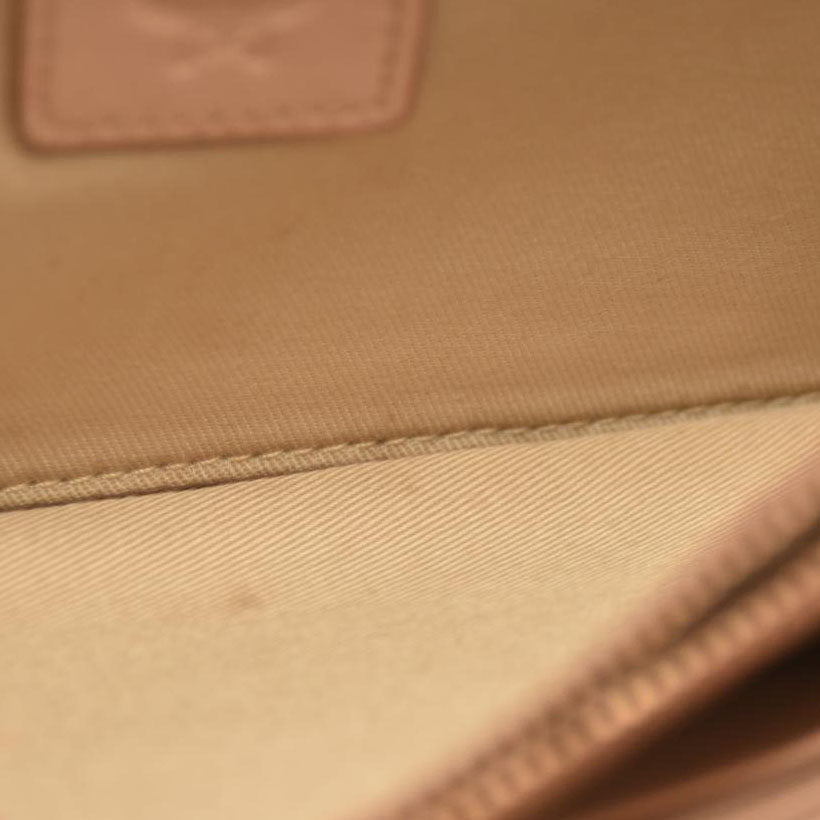 MCM  Metallic Visetos Medium Patricia Wallet On Chain Champagne Gold