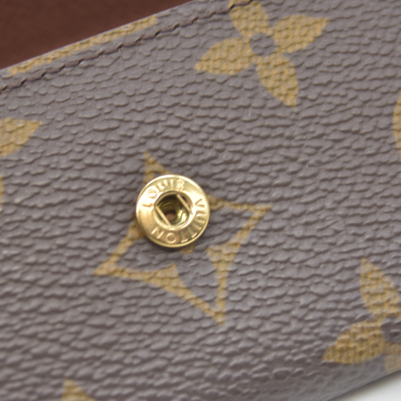 $355 1999 Louis Vuitton Monogram Multicles 6 Ring Key Case Brown CT0969