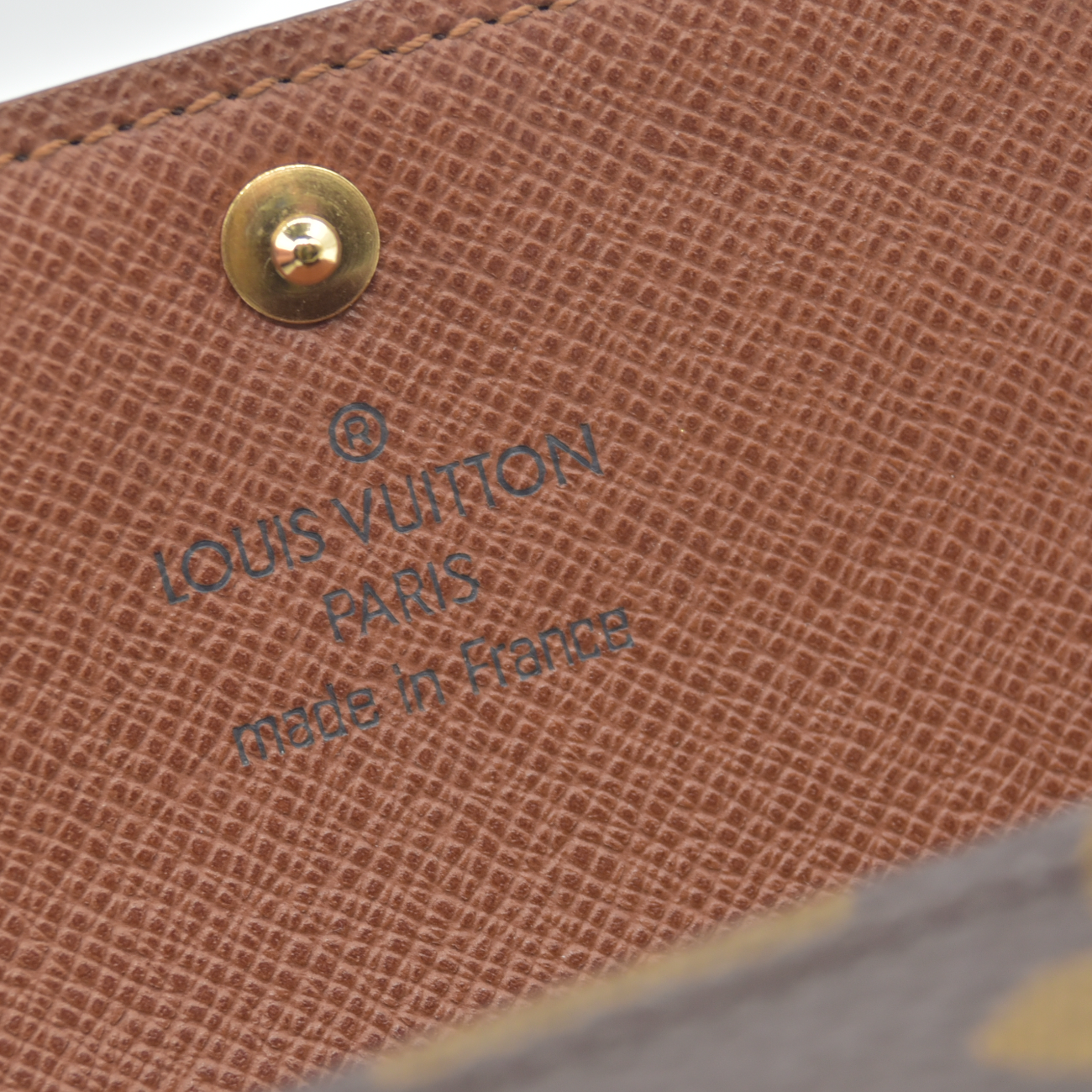 $355 1999 Louis Vuitton Monogram Multicles 6 Ring Key Case Brown CT0969