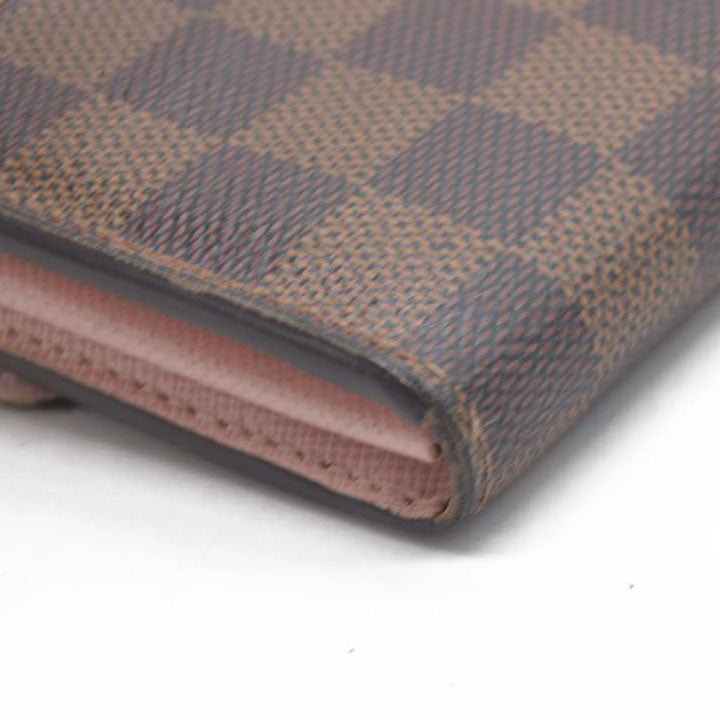 $775  LOUIS VUITTON Damier Ebene Portefeuille Sarah Long Wallet CA0270
