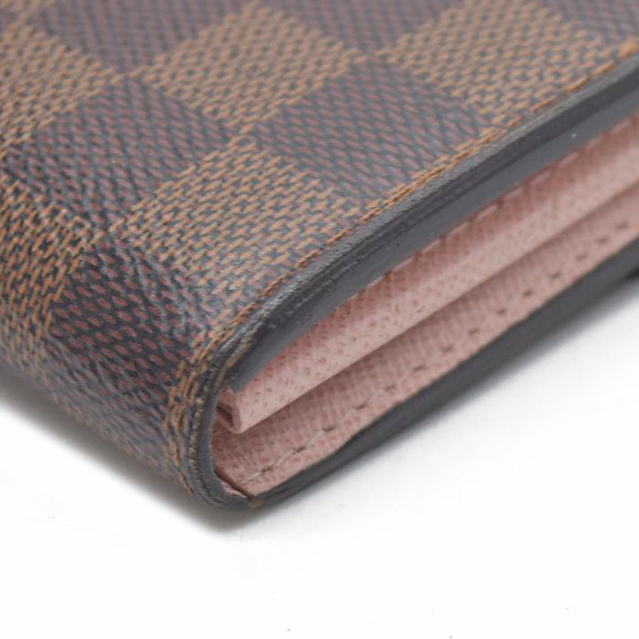 $775  LOUIS VUITTON Damier Ebene Portefeuille Sarah Long Wallet CA0270
