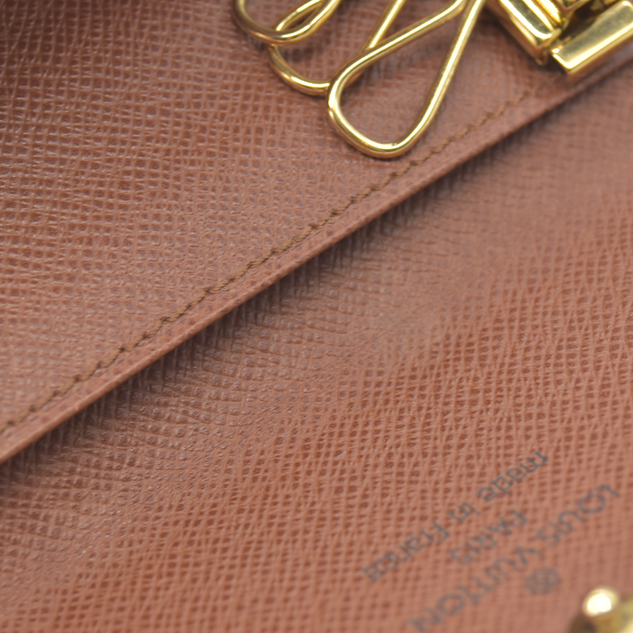 $355 1999 Louis Vuitton Monogram Multicles 6 Ring Key Case Brown CT0969