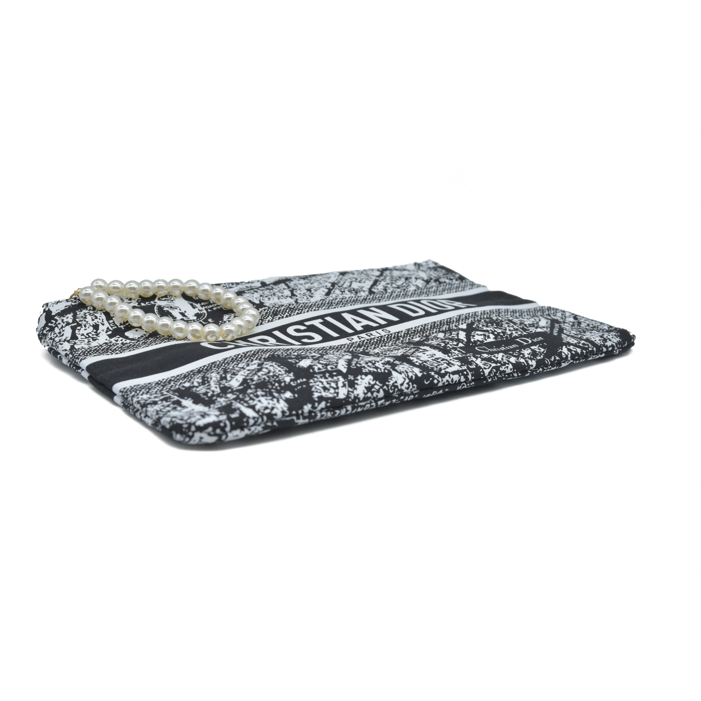 NEW CHRISTIAN DIOR Plan De Paris Map Makeup Bag Novelty GWP Pouch Clutch