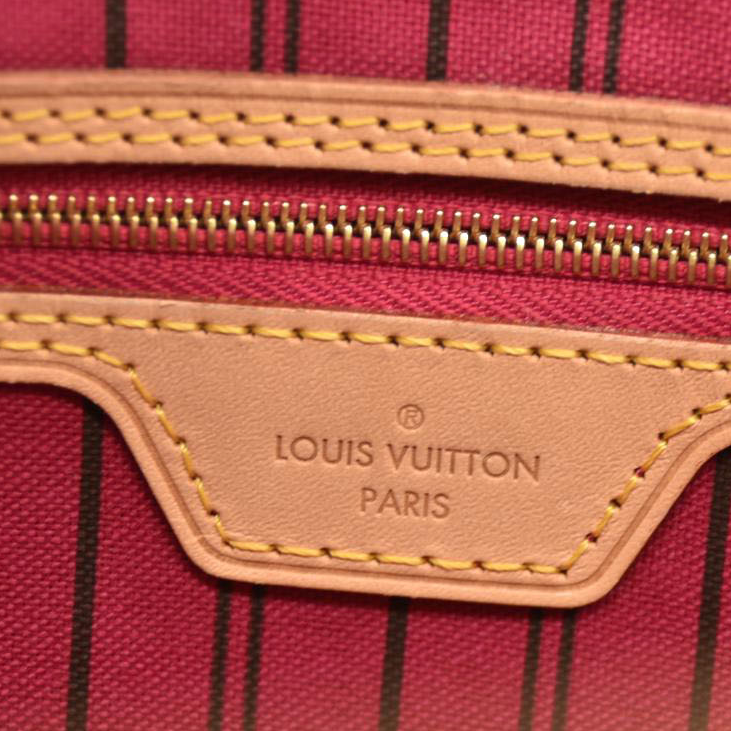 LOUIS VUITTON  Monogram Neverfull MM Fuchsia RFID