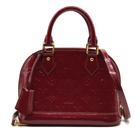 LOUIS VUITTON Vernis Alma BB Griotte