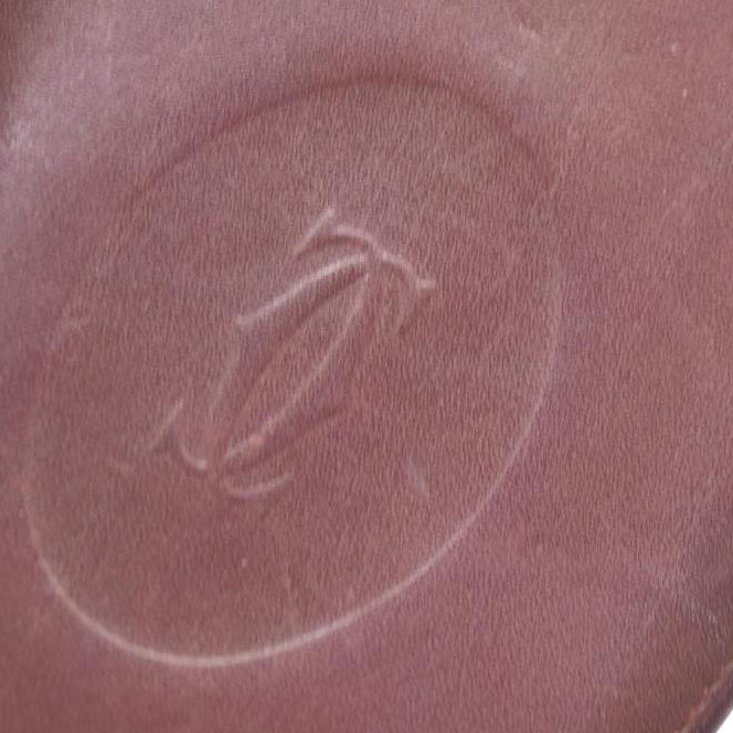 Must de Cartier Leather Bifold Long Wallet Bordeaux