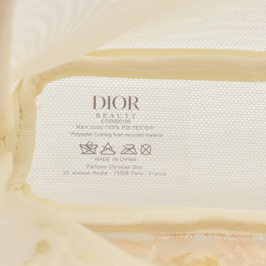Dior Beauty 2025 Mother's Day Cosmetic Pouch Embroidery GWP