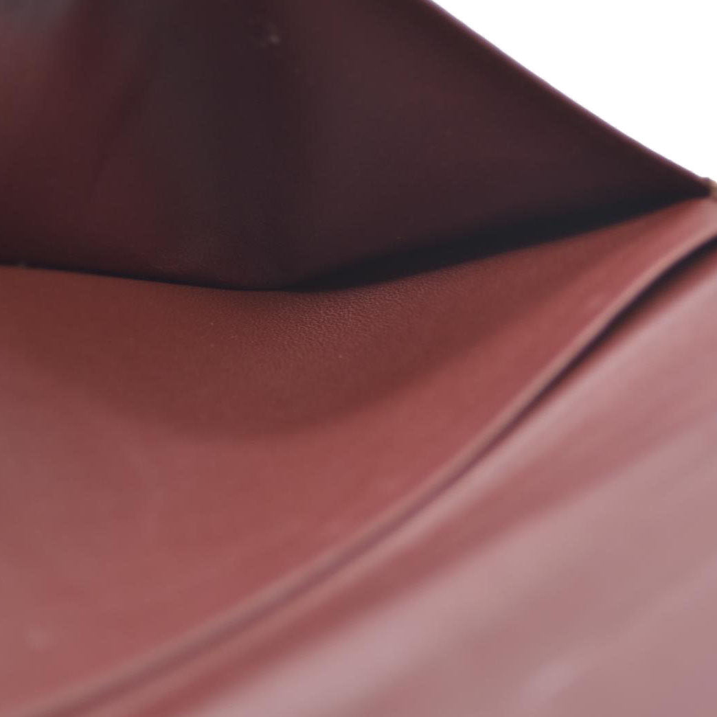 Must de Cartier Leather Bifold Long Wallet Bordeaux