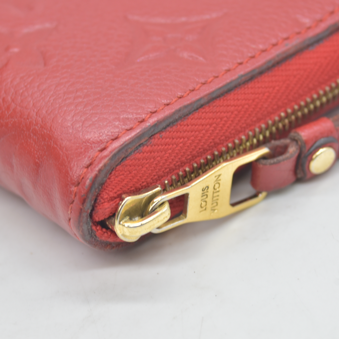 $760 2014 Louis Vuitton Monogram Empreinte Zippy Zip Around Wallet Coin Purse TS2164