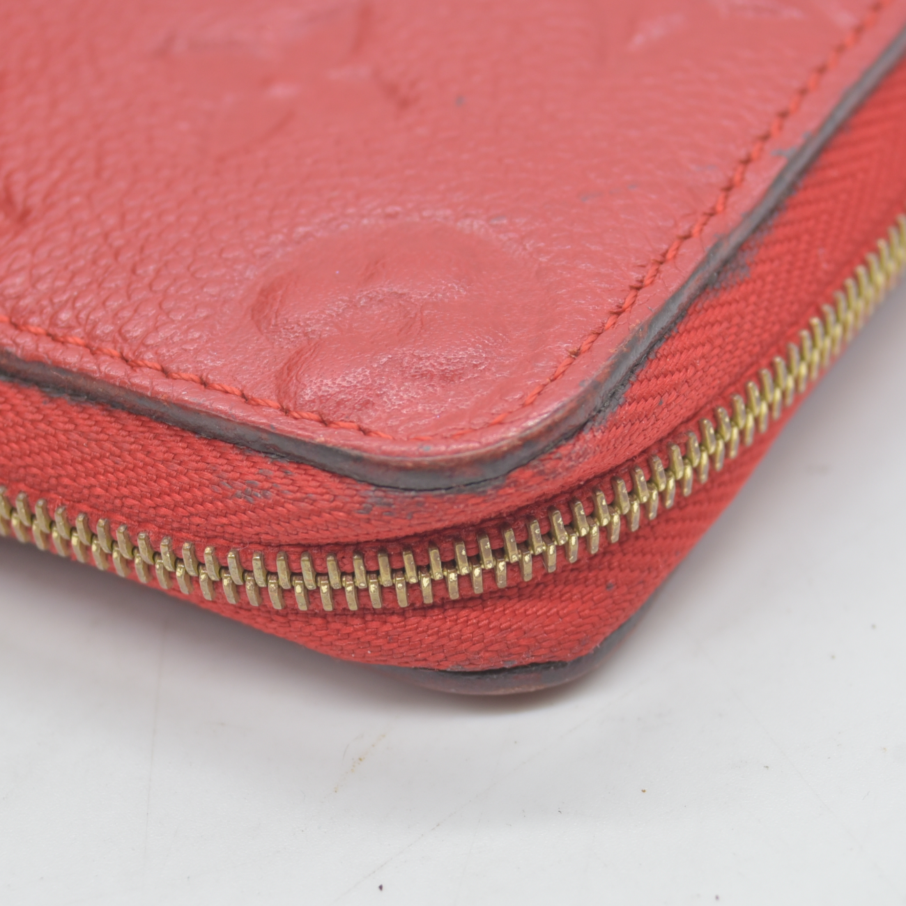 $760 2014 Louis Vuitton Monogram Empreinte Zippy Zip Around Wallet Coin Purse TS2164