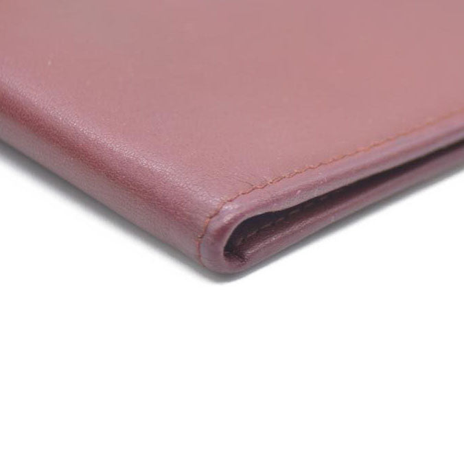 Must de Cartier Leather Long Bifold Wallet Bordeaux