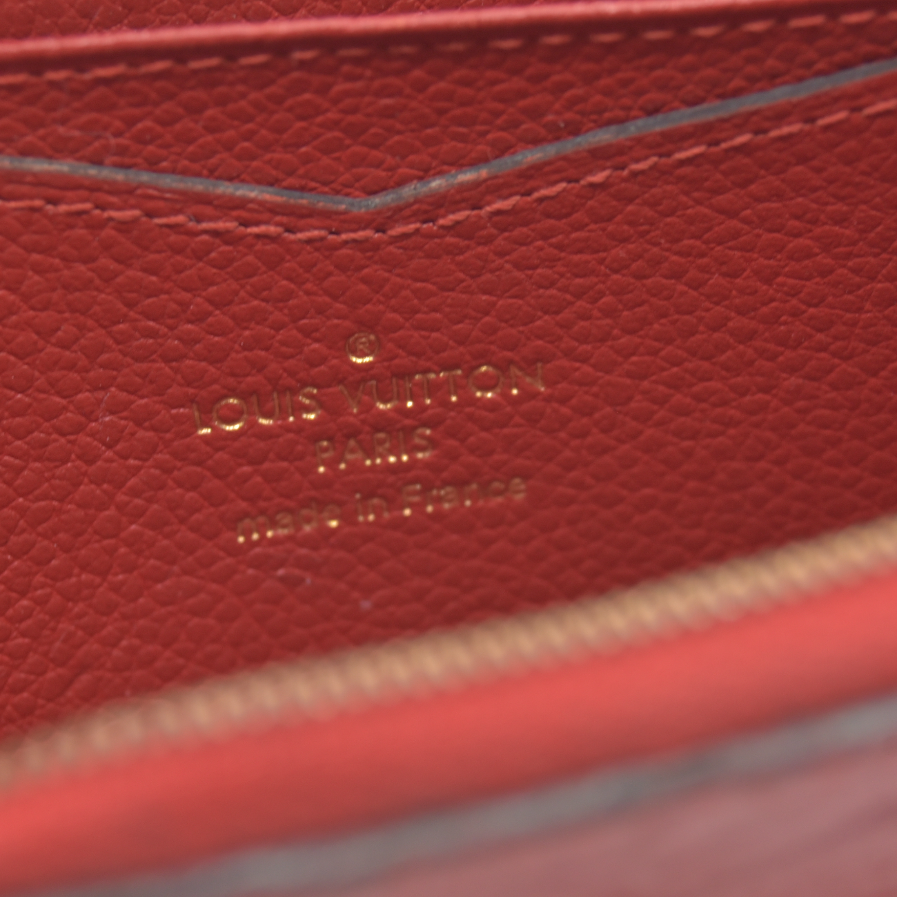 $760 2014 Louis Vuitton Monogram Empreinte Zippy Zip Around Wallet Coin Purse TS2164