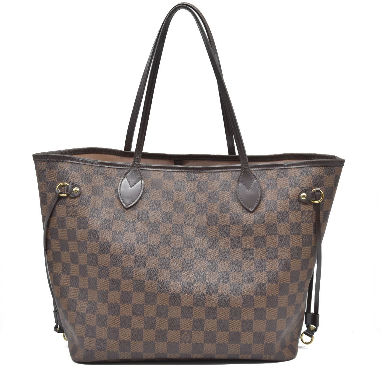 Louis Vuitton  Damier Ebene Neo Neverfull MM Rose Ballerine  AR5016 Tote Pink Interior