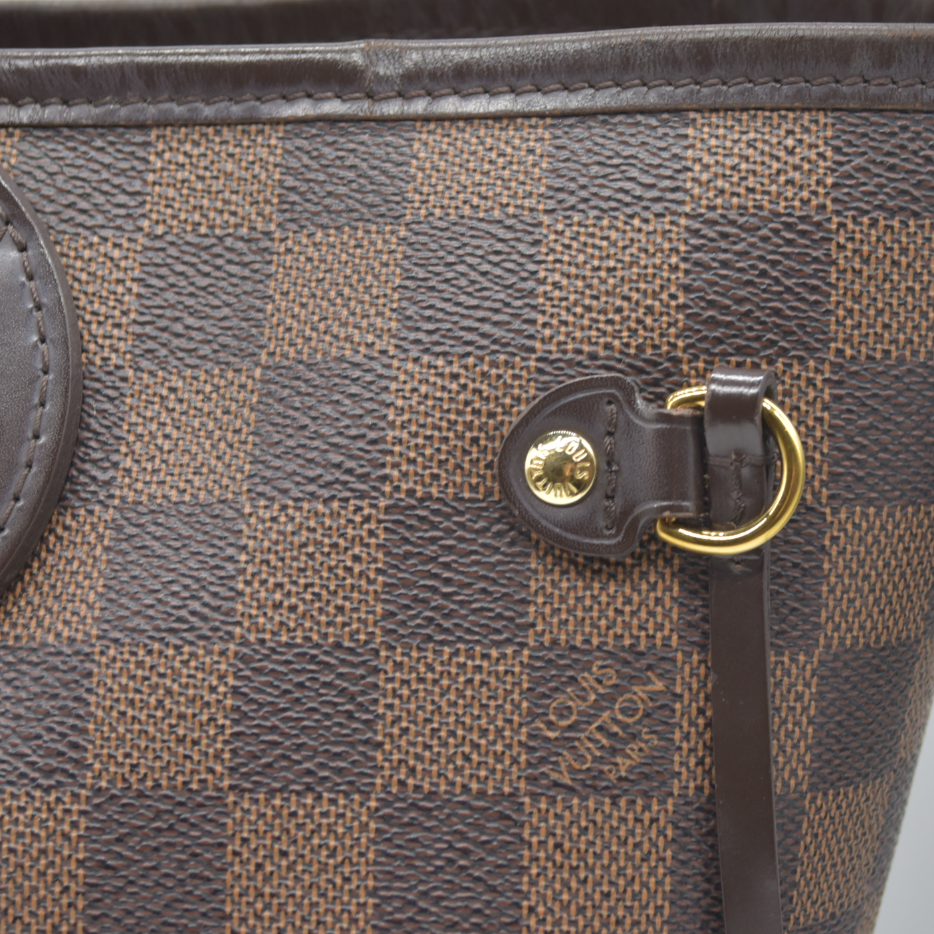 Louis Vuitton  Damier Ebene Neo Neverfull MM Rose Ballerine  AR5016 Tote Pink Interior