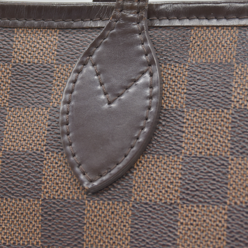 Louis Vuitton  Damier Ebene Neo Neverfull MM Rose Ballerine  AR5016 Tote Pink Interior