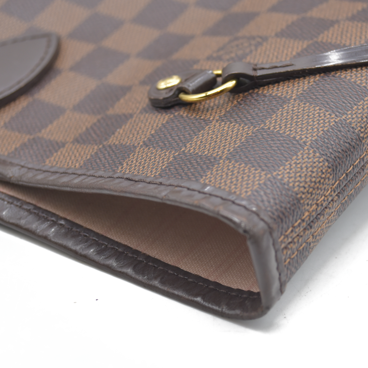 Louis Vuitton  Damier Ebene Neo Neverfull MM Rose Ballerine  AR5016 Tote Pink Interior