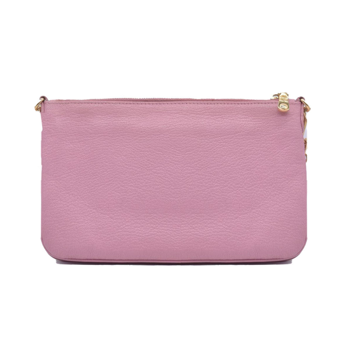 Miu Miu Bicolor Goatskin Madras Double Zip Crossbody CONSIGNMENT