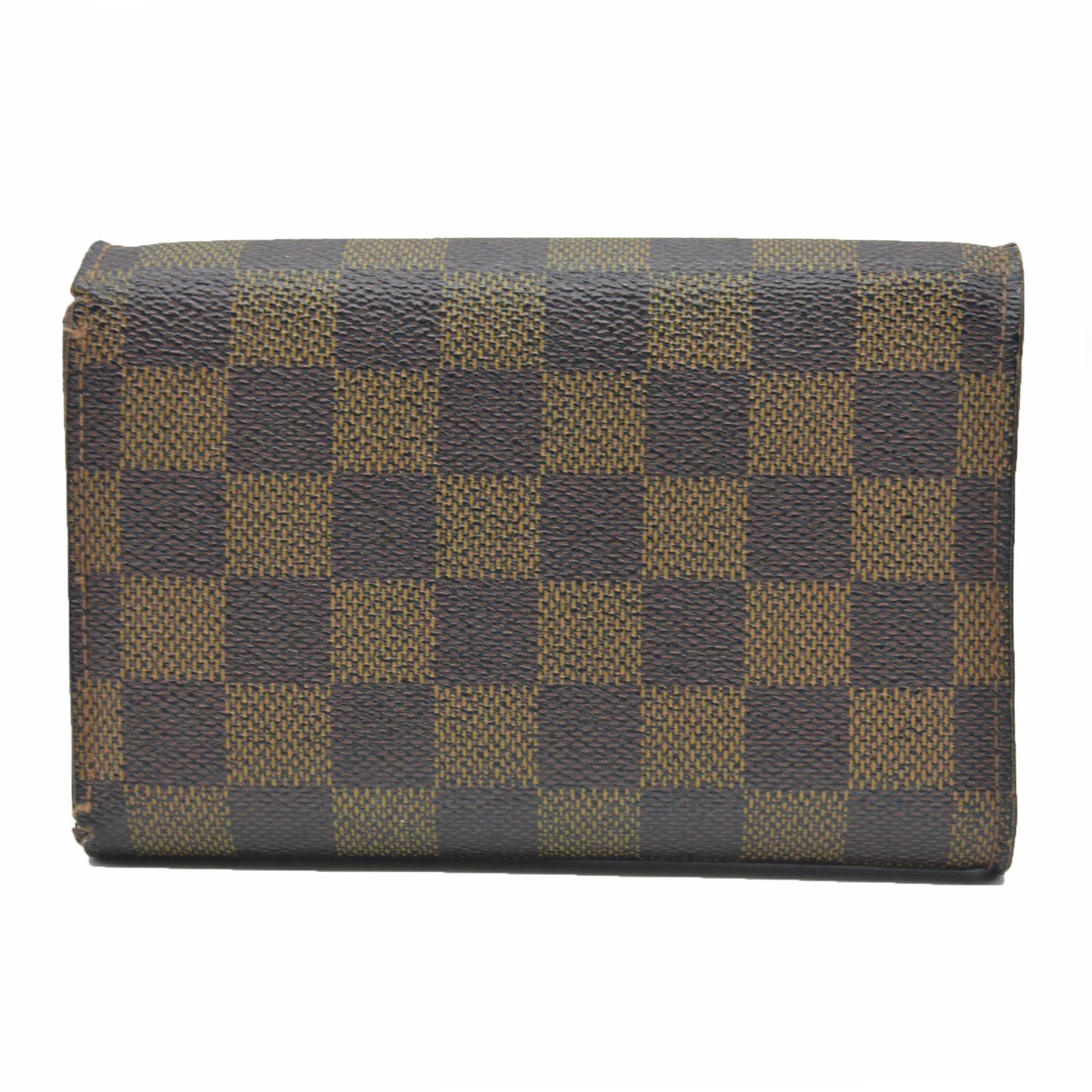 $610 LOUIS VUITTON Damier Ebene Alexandra Trifold Wallet SP3007