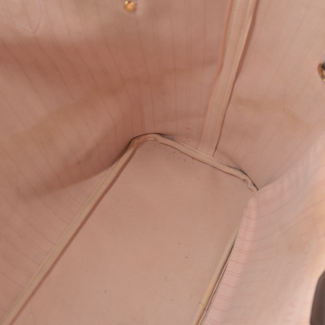 Louis Vuitton  Damier Ebene Neo Neverfull MM Rose Ballerine  AR5016 Tote Pink Interior