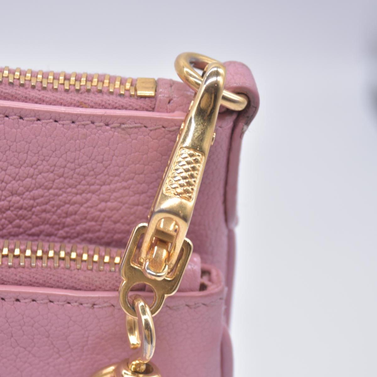 Miu Miu Bicolor Goatskin Madras Double Zip Crossbody CONSIGNMENT