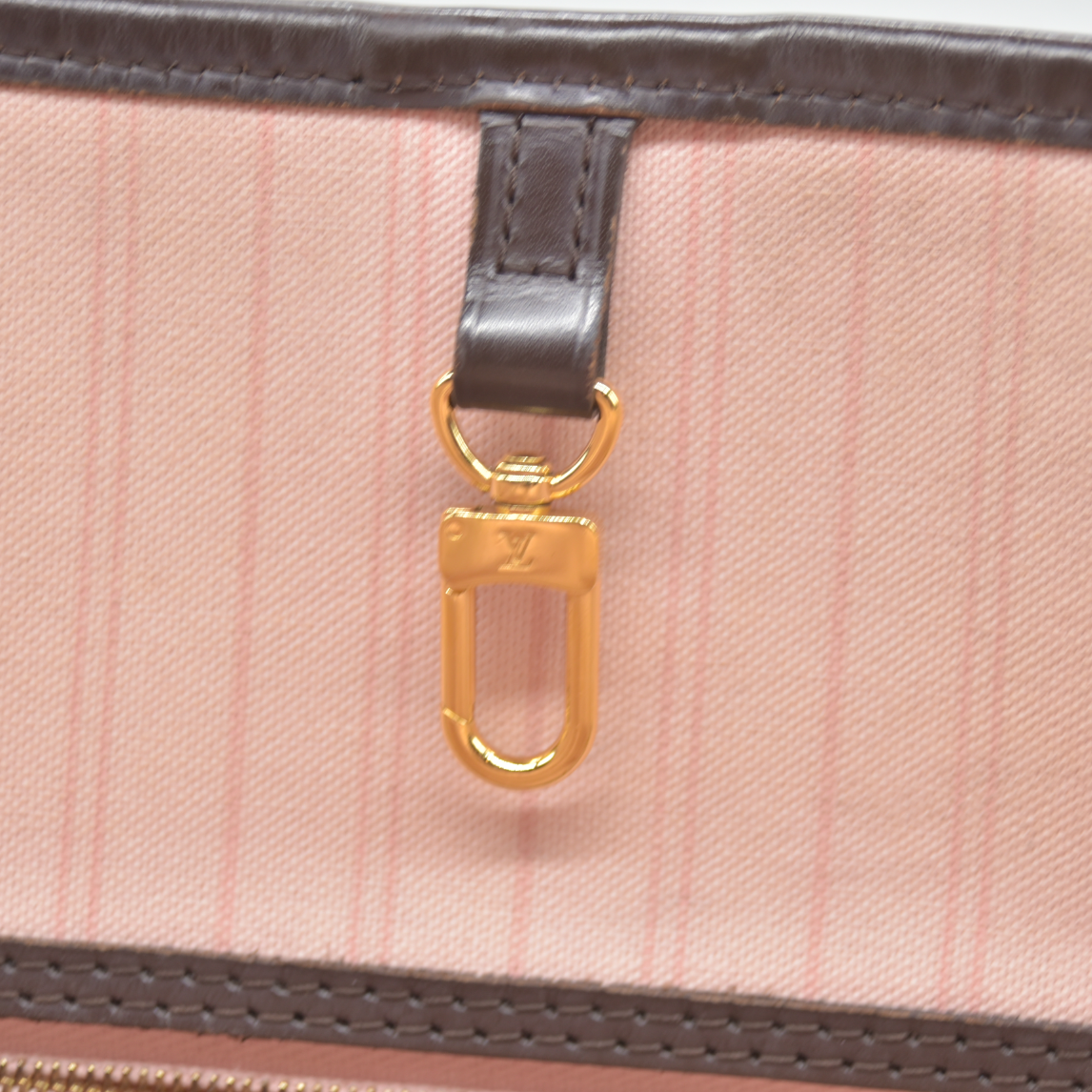 Louis Vuitton  Damier Ebene Neo Neverfull MM Rose Ballerine  AR5016 Tote Pink Interior