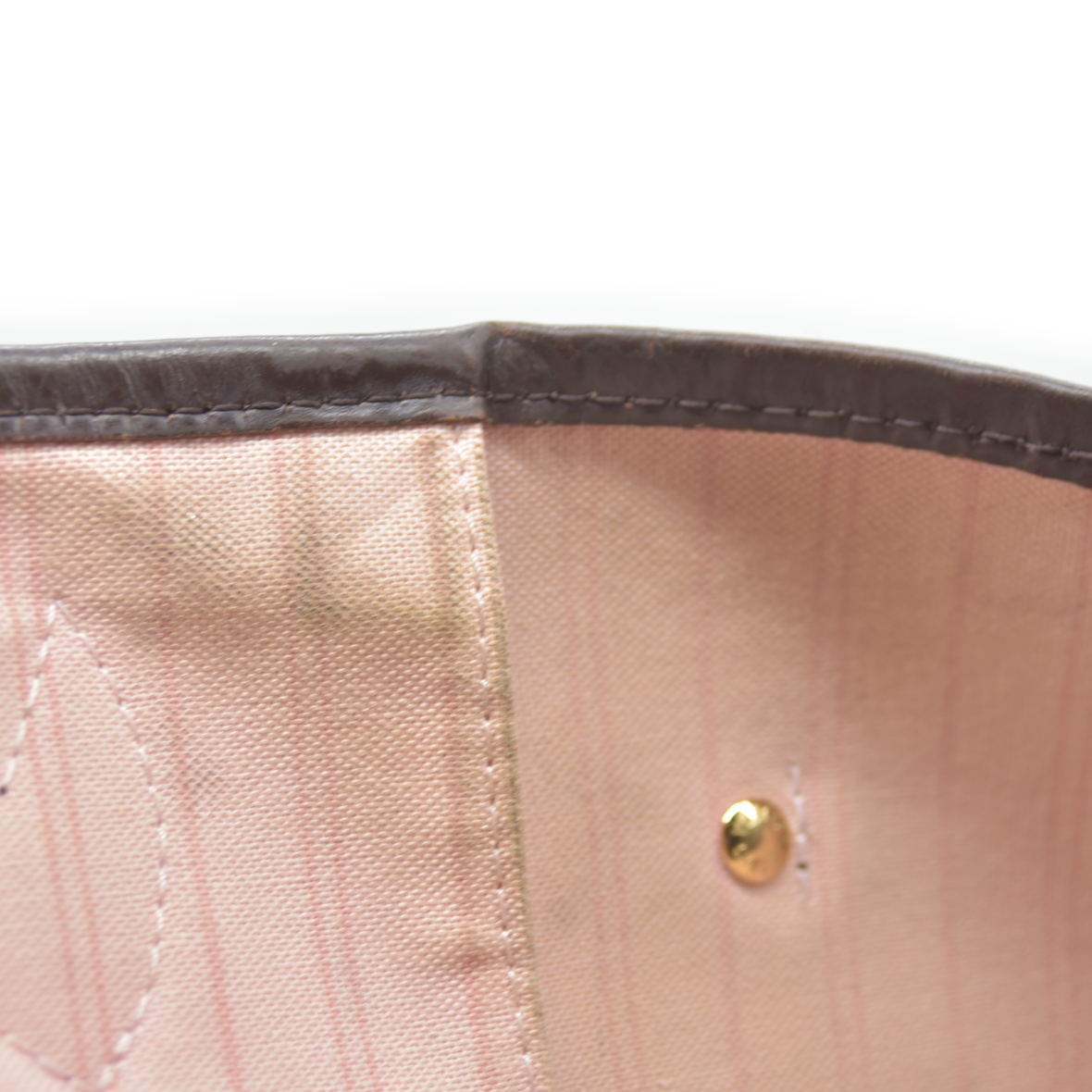 Louis Vuitton  Damier Ebene Neo Neverfull MM Rose Ballerine  AR5016 Tote Pink Interior