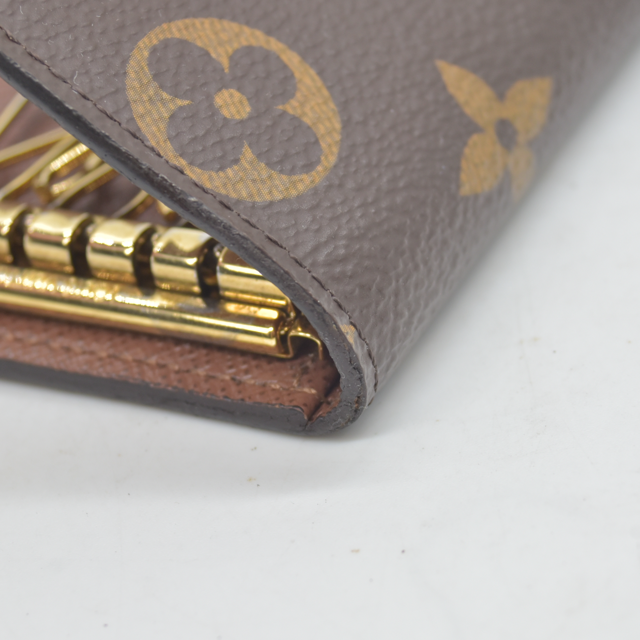 $355 Louis Vuitton Monogram Multicles 6 Ring Key Case Brown CT0169