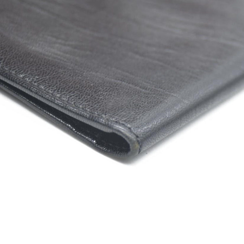 Dolce&Gabbana Leather Long Bifold Wallet Black