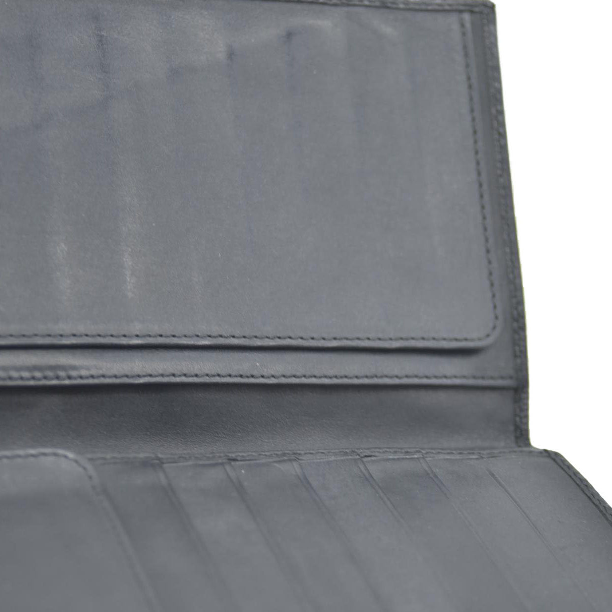 Dolce&Gabbana Leather Long Bifold Wallet Black