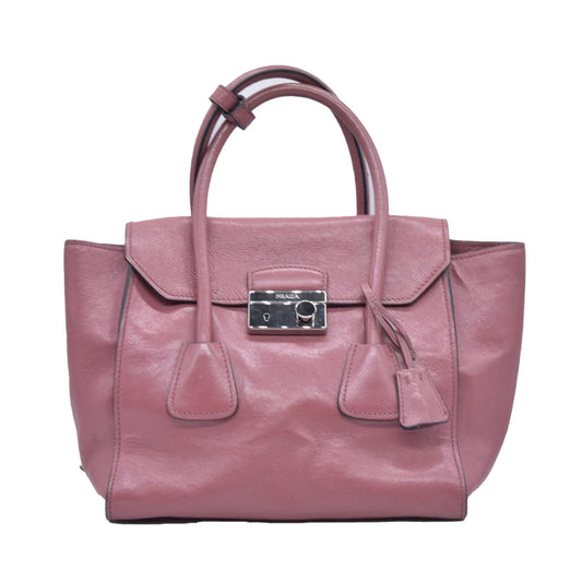 $1595 Prada Vitello Daino Leather Sound Rosso CONSIGNMENT 10020764