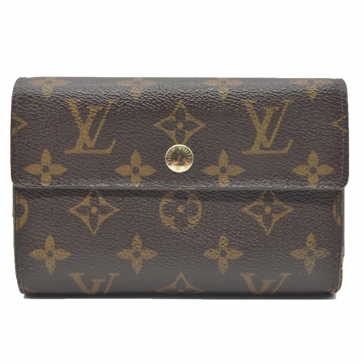 $610 LOUIS VUITTON Monogram Alexandra Trifold Wallet CA2160