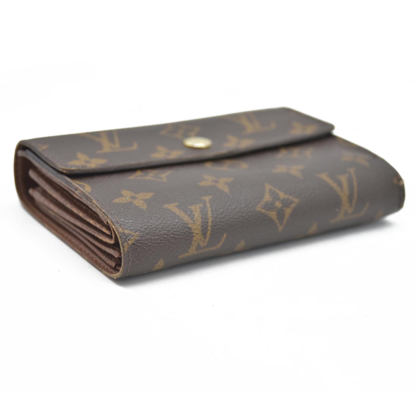 $610 LOUIS VUITTON Monogram Alexandra Trifold Wallet CA2160