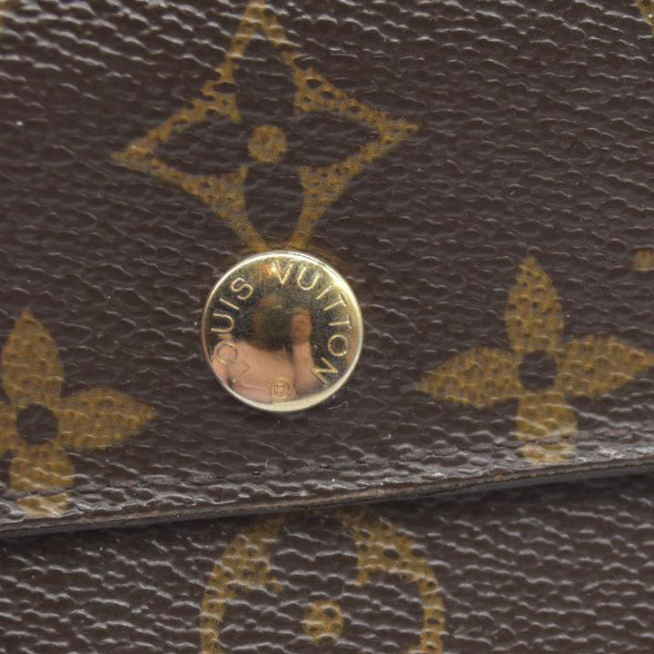 $610 LOUIS VUITTON Monogram Alexandra Trifold Wallet CA2160