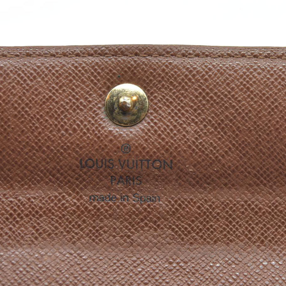 $610 LOUIS VUITTON Monogram Alexandra Trifold Wallet CA2160