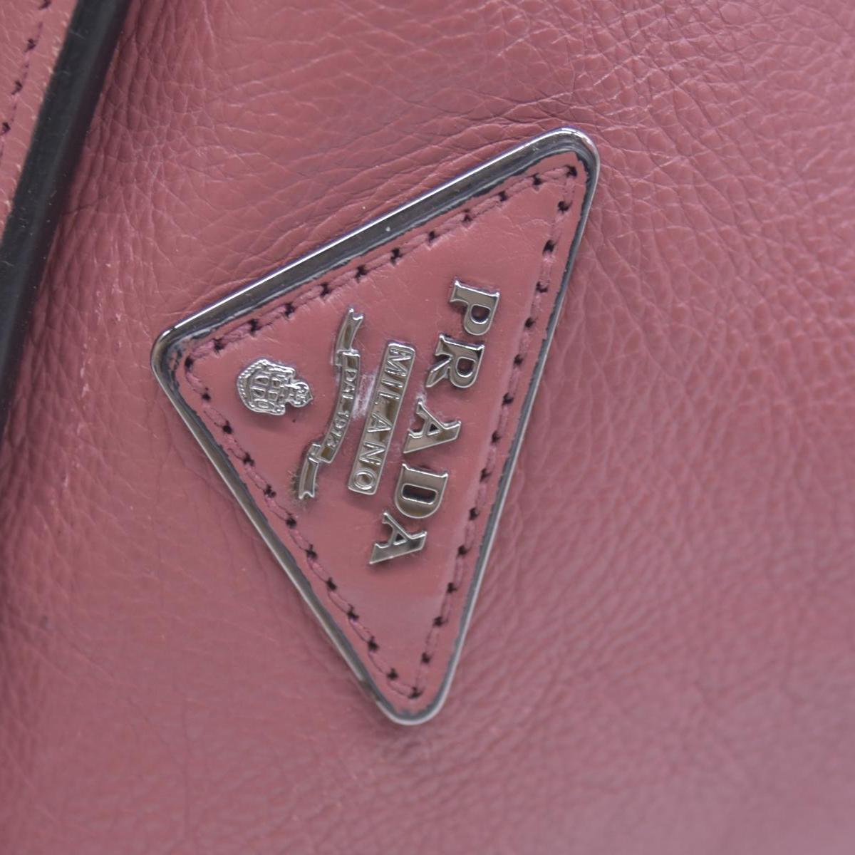 $1595 Prada Vitello Daino Leather Sound Rosso CONSIGNMENT 10020764