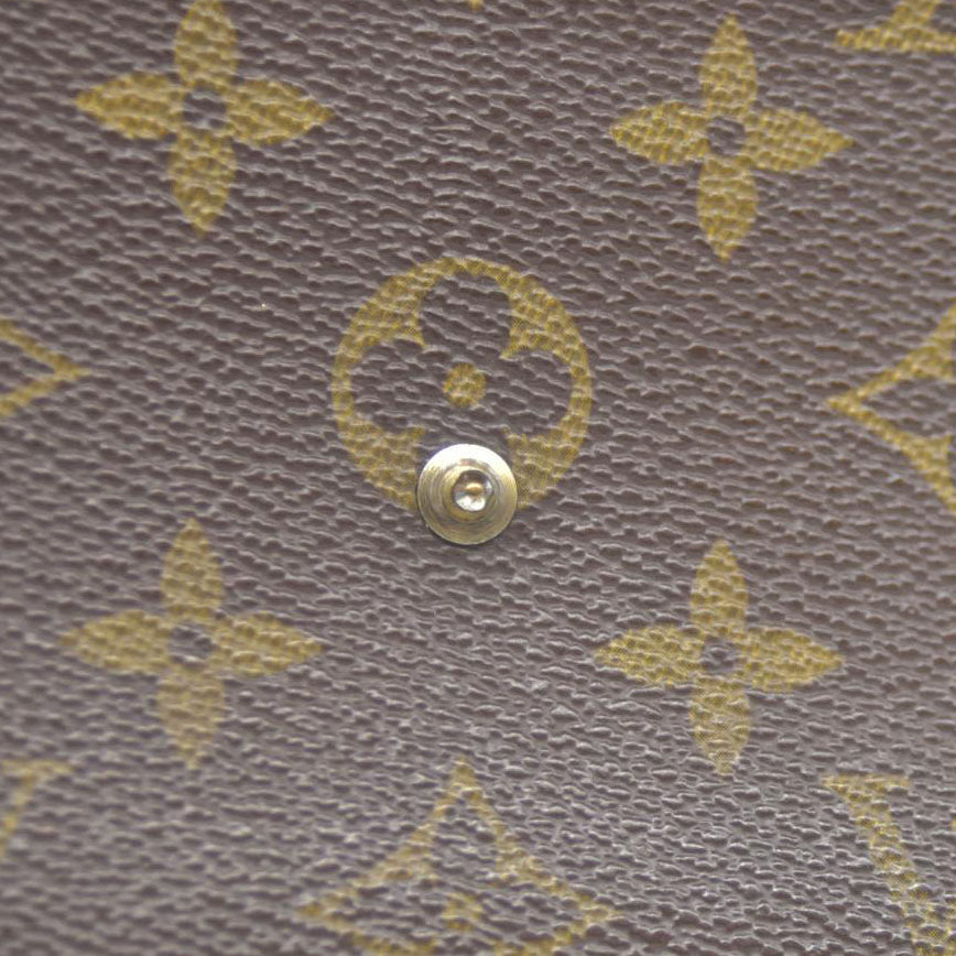 Louis Vuitton Monogram Portefeiulle Sarah Long Bifold Wallet Brown 881AN