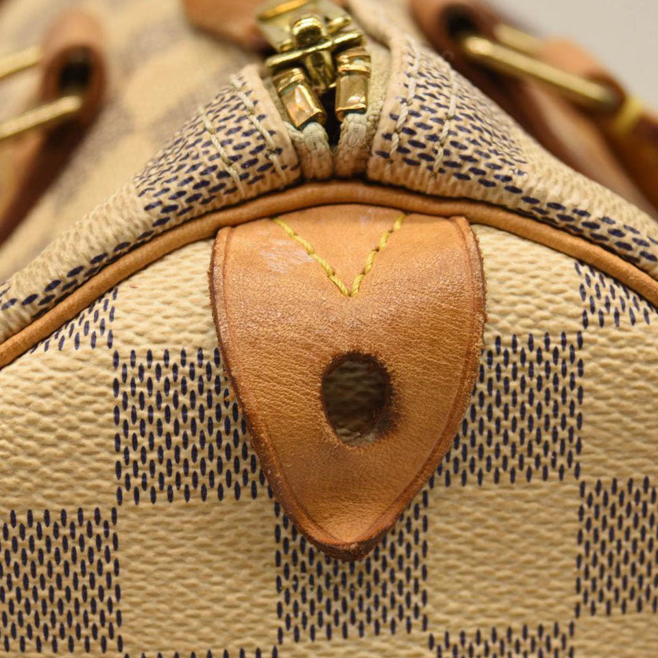 LOUIS VUITTON Damier Azur Speedy 25