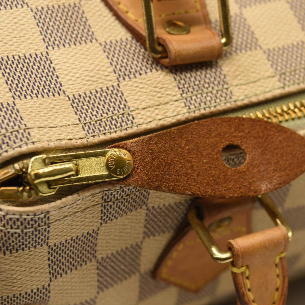 LOUIS VUITTON Damier Azur Speedy 25