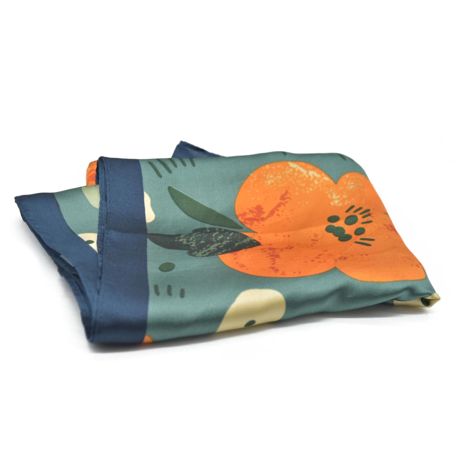 Floral Satin Bag Scarf