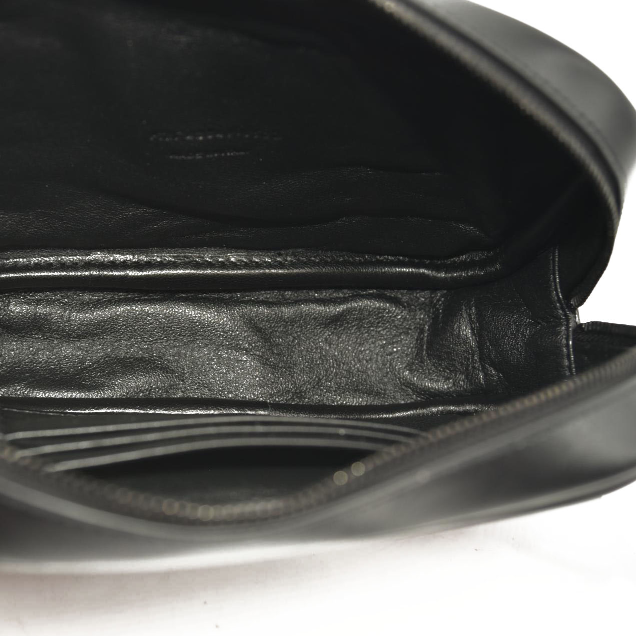 SAINT LAURENT  Grain De Poudre Matelasse Monochrome Monogram Mini Lou Camera Bag Black