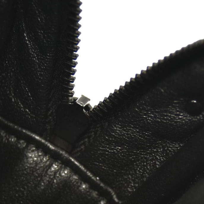 SAINT LAURENT  Grain De Poudre Matelasse Monochrome Monogram Mini Lou Camera Bag Black