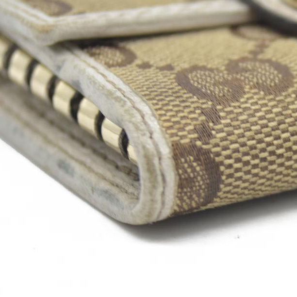 GUCCI GG Sukey GG Canvas Leather 6 Ring Key Case